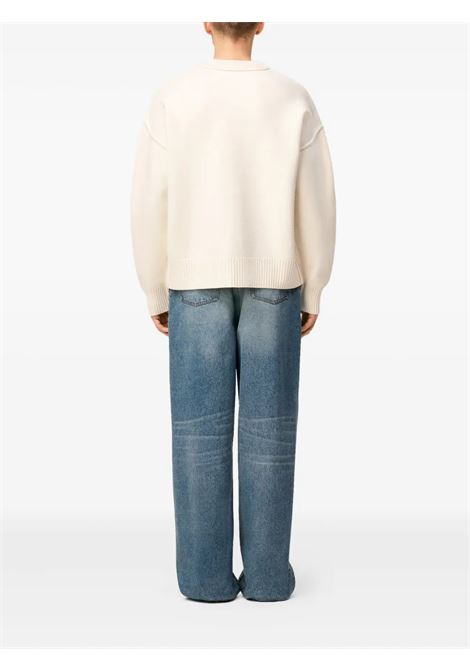 maglione girocollo adc uomo off-white AMI PARIS | UKS838.018151